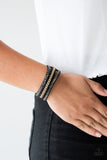 Rollin In Rhinestones - Black Urban Bracelet Paparazzi