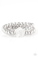 Posh and Posy - Silver Pearl Bracelet Paparazzi