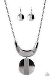 Metallic Enchantress Black Necklace Paparazzi