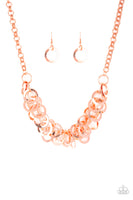 Ringing In The Bling - Copper Necklace Paparazzi