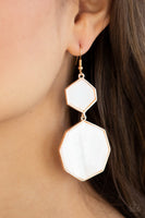 Vacation Glow - Rose Gold Earrings Paparazzi