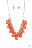 Endless Effervescence - Orange Necklace Paparazzi