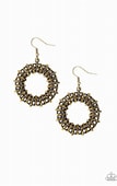 Girl Of Your GLEAMS - Brass Earrings Paparazzi