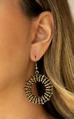 Girl Of Your GLEAMS - Brass Earrings Paparazzi