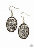 Wistfully Whimsical - Brass Earrings Paparazzi