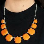 Prismatic Prima Donna - Orange Necklace Paparazzi