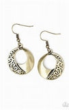 Eastside Excursionist - Brass Earrings Paparazzi